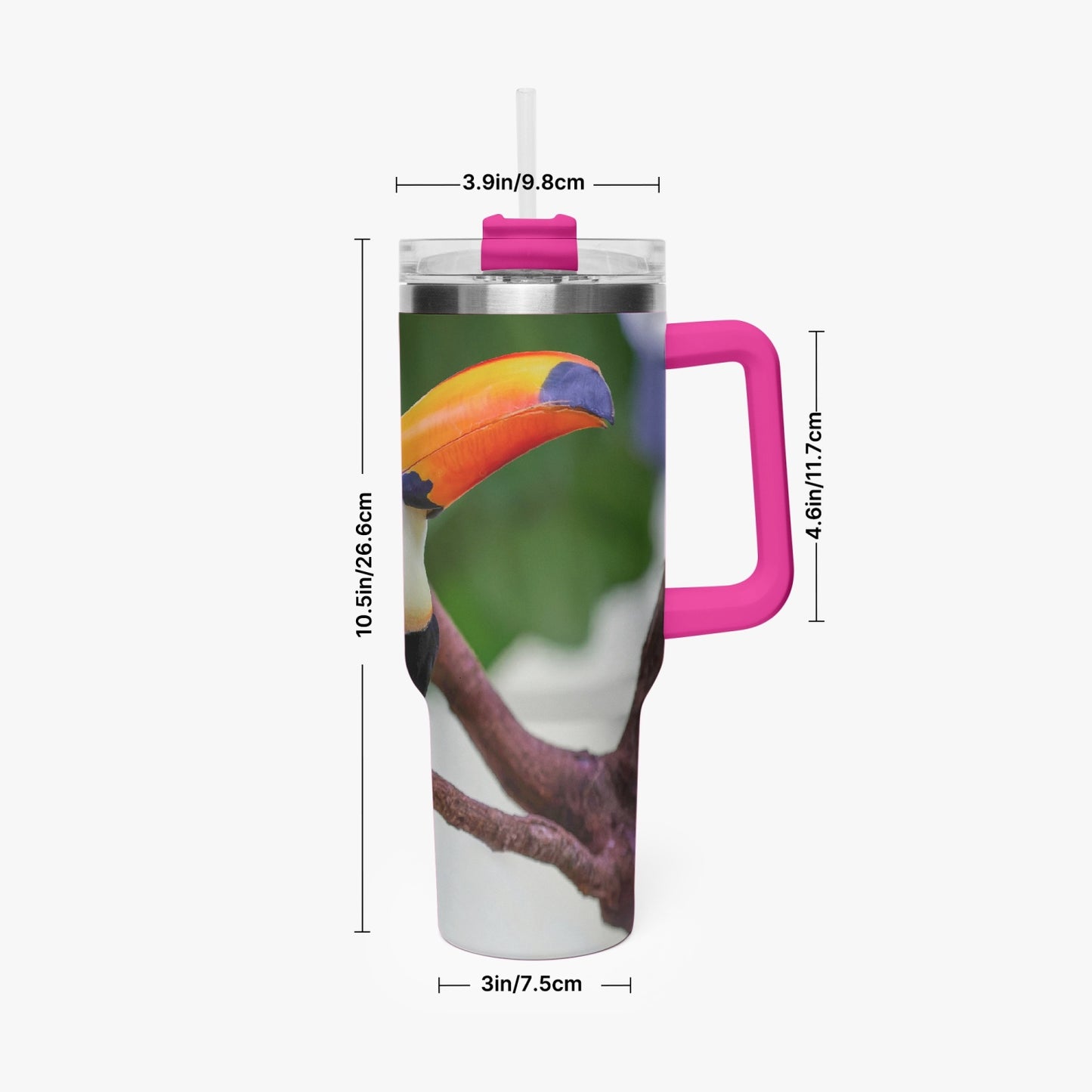 Tucan 40oz Car Tumbler Cup