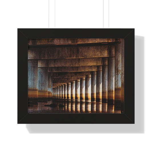 "Under the Bridge" Framed Horizontal Poster