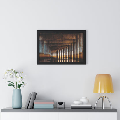 "Under the Bridge" Framed Horizontal Poster