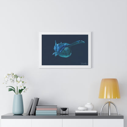 Framed shark Horizontal Poster