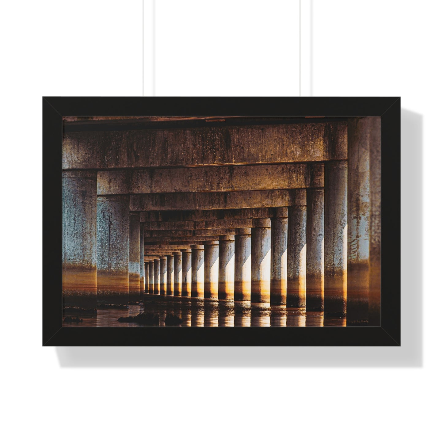 "Under the Bridge" Framed Horizontal Poster