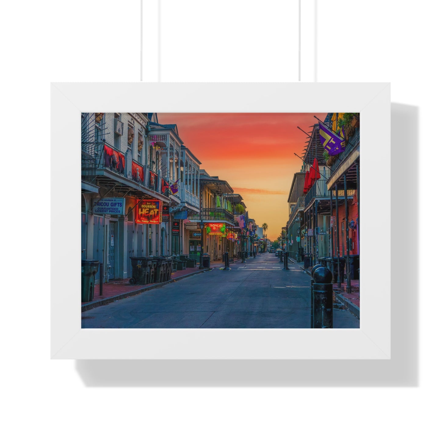 Bourbon Street Framed Horizontal Poster