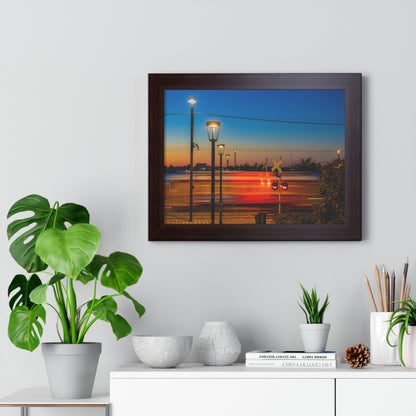 Street Car Framed Horizontal Poster