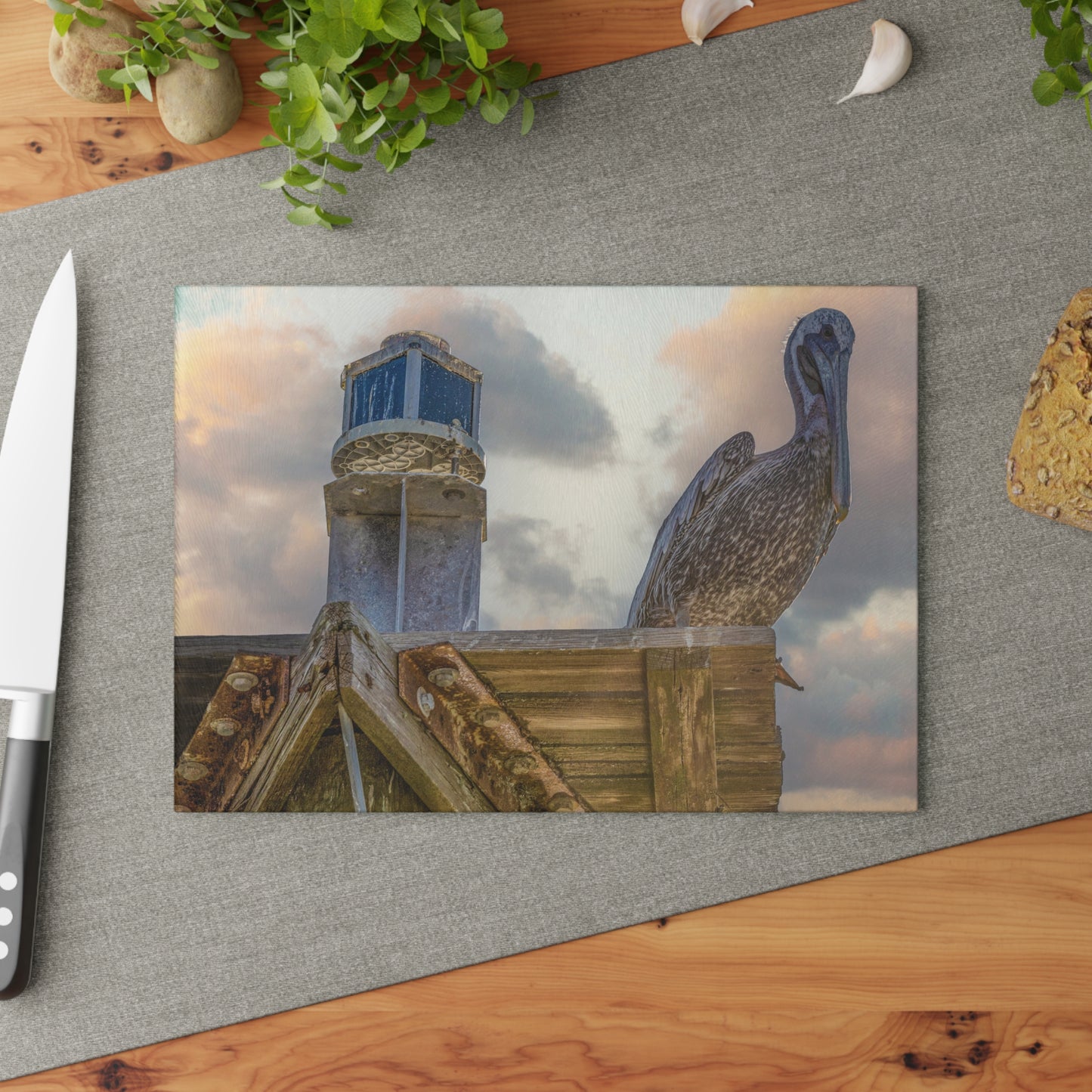 Pelican Glass Cutting Board