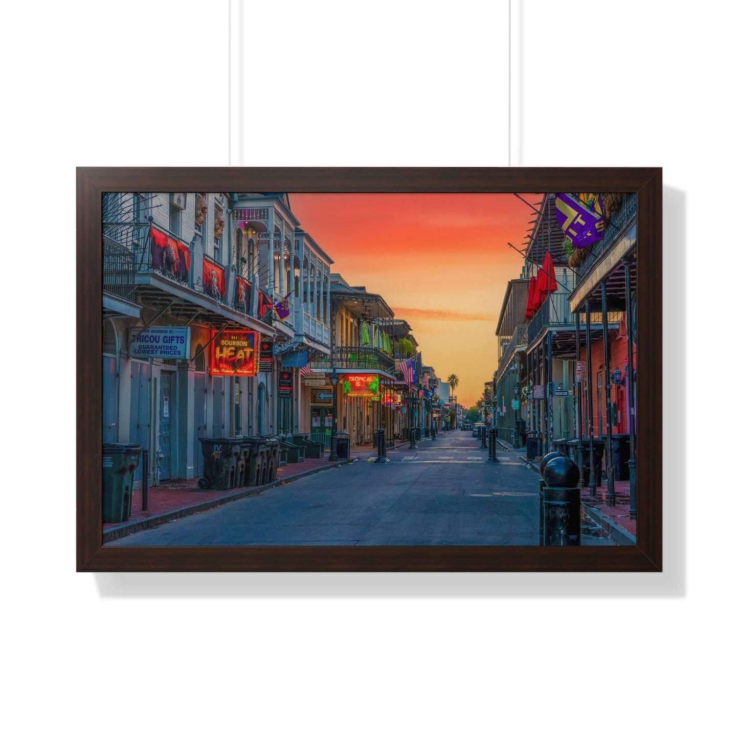 Bourbon Street Framed Horizontal Poster