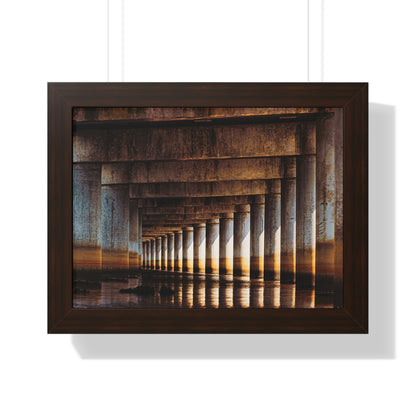 "Under the Bridge" Framed Horizontal Poster