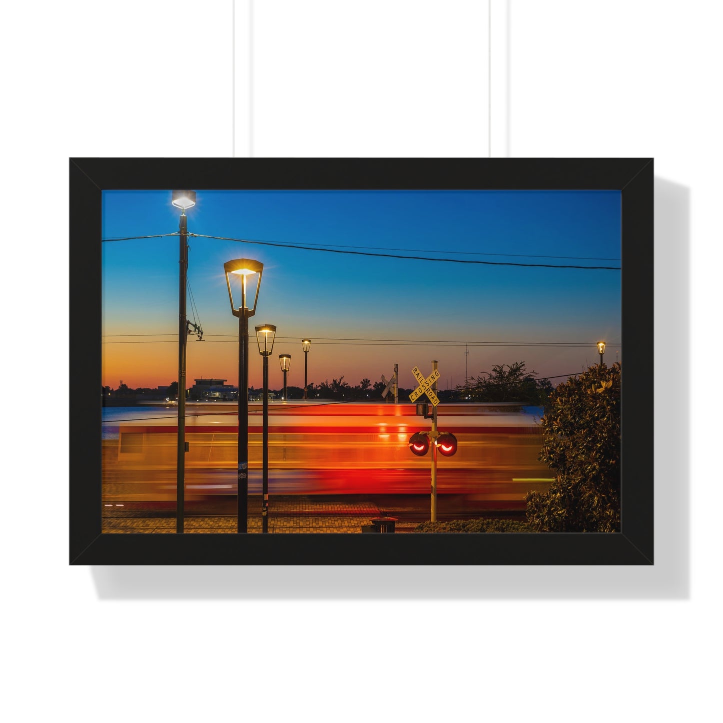 Street Car Framed Horizontal Poster