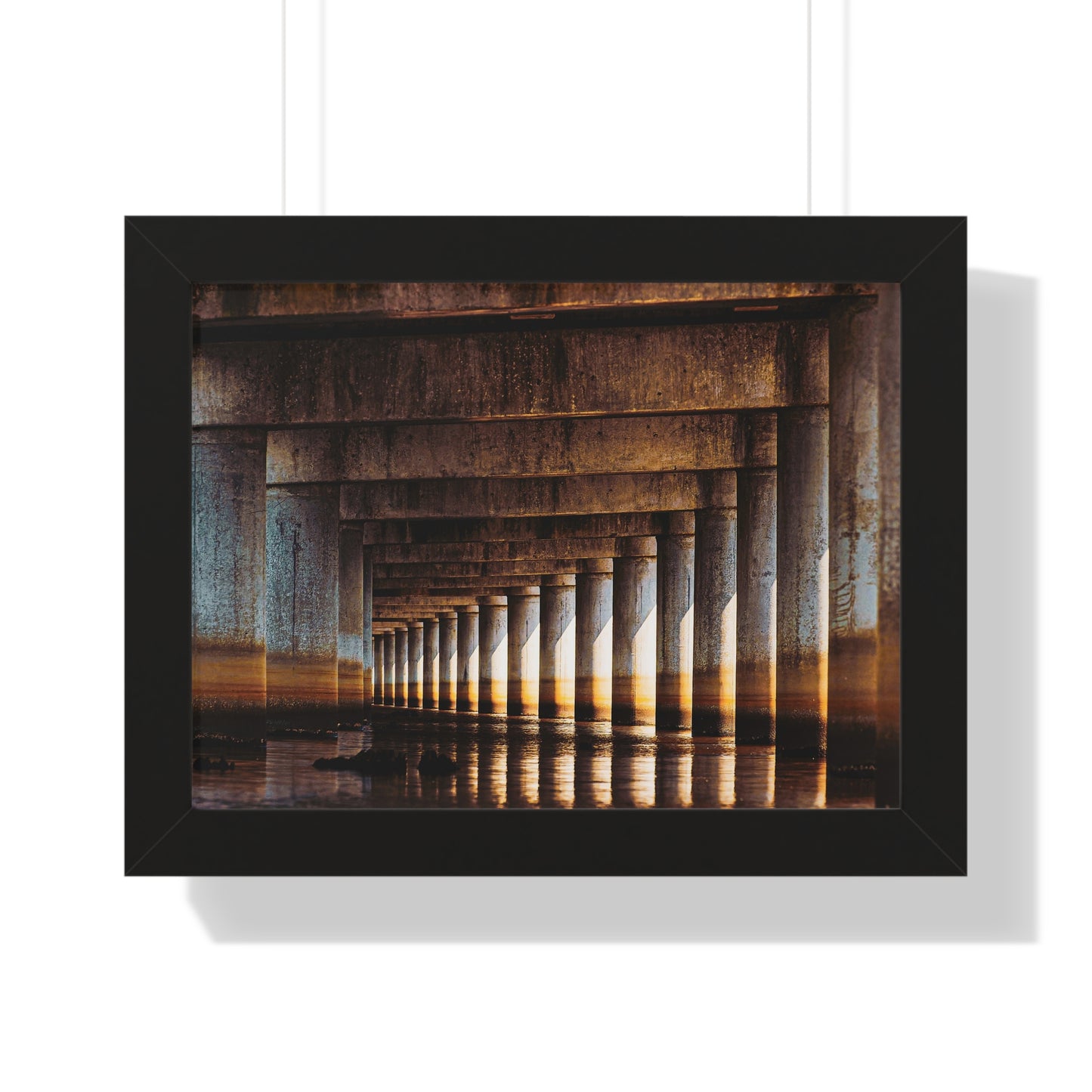 "Under the Bridge" Framed Horizontal Poster