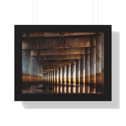 "Under the Bridge" Framed Horizontal Poster