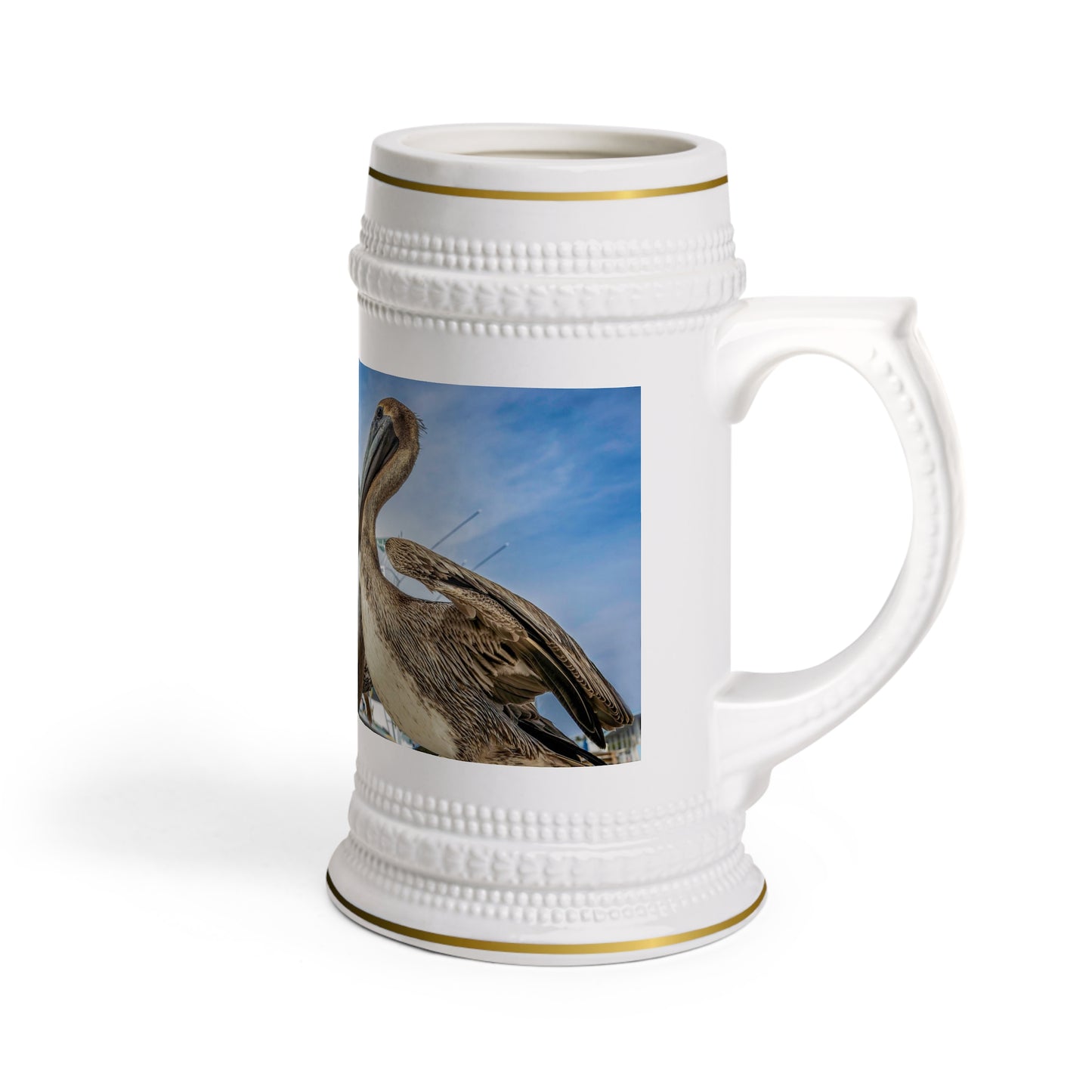 Pelican Beer Stein Mug