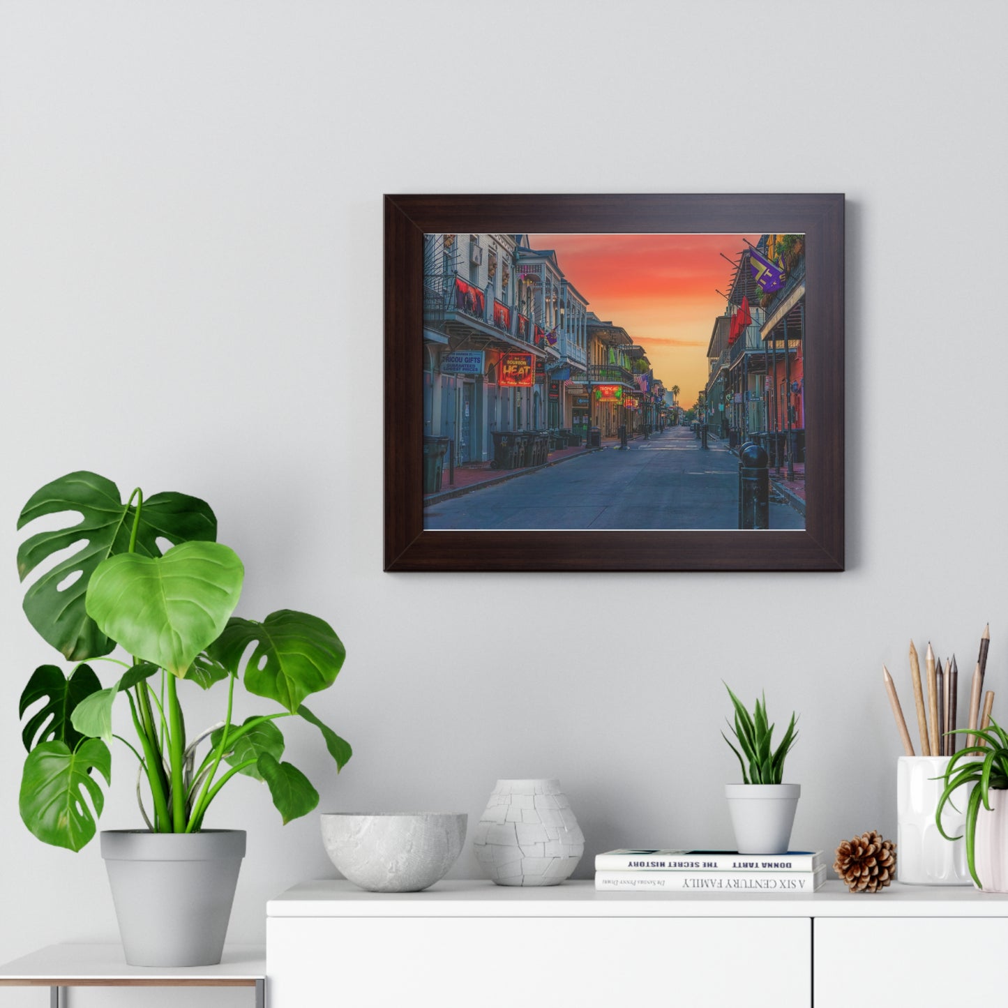 Bourbon Street Framed Horizontal Poster