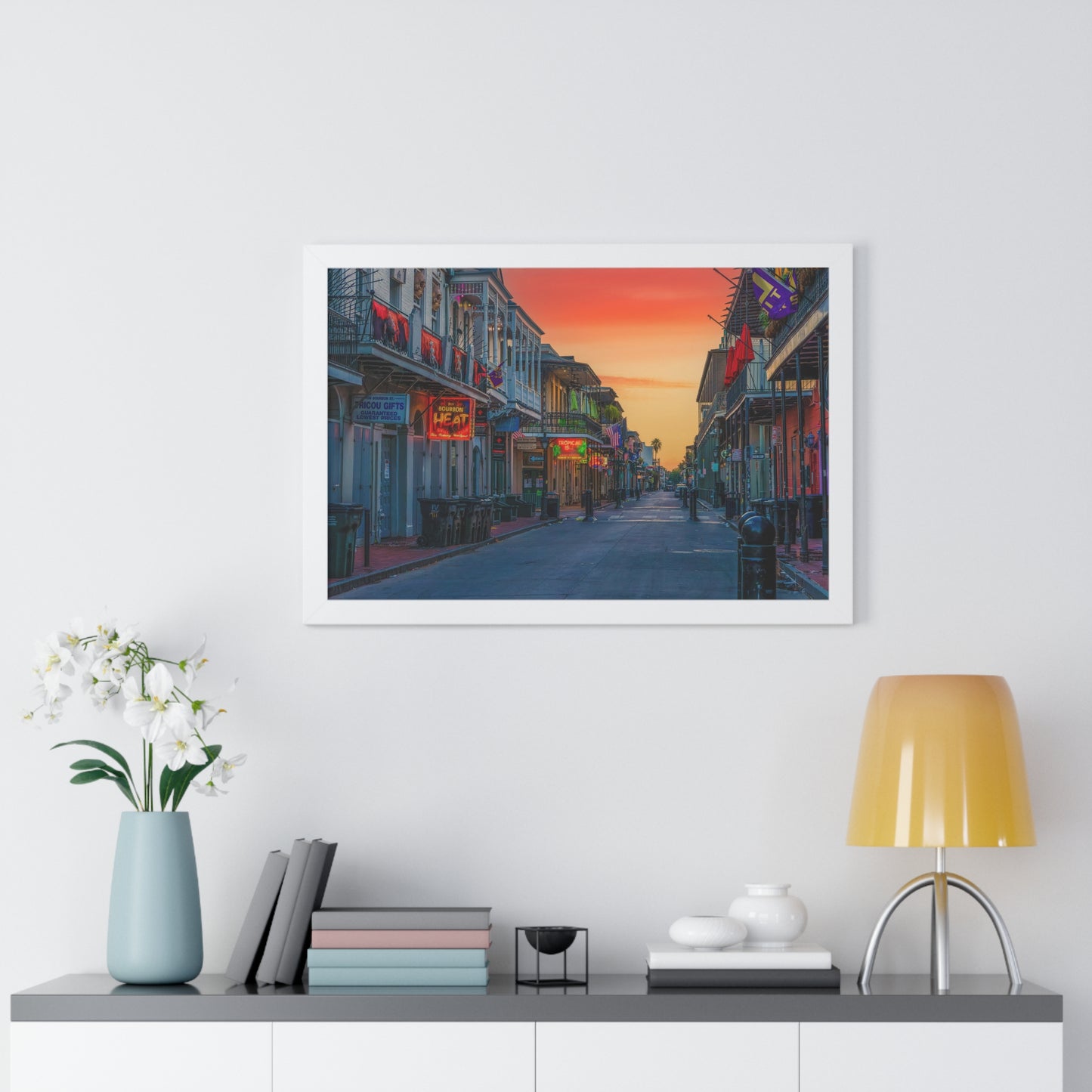 Bourbon Street Framed Horizontal Poster