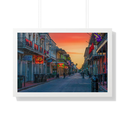 Bourbon Street Framed Horizontal Poster