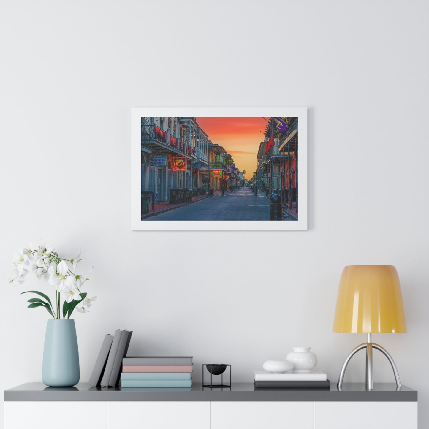 Bourbon Street Framed Horizontal Poster