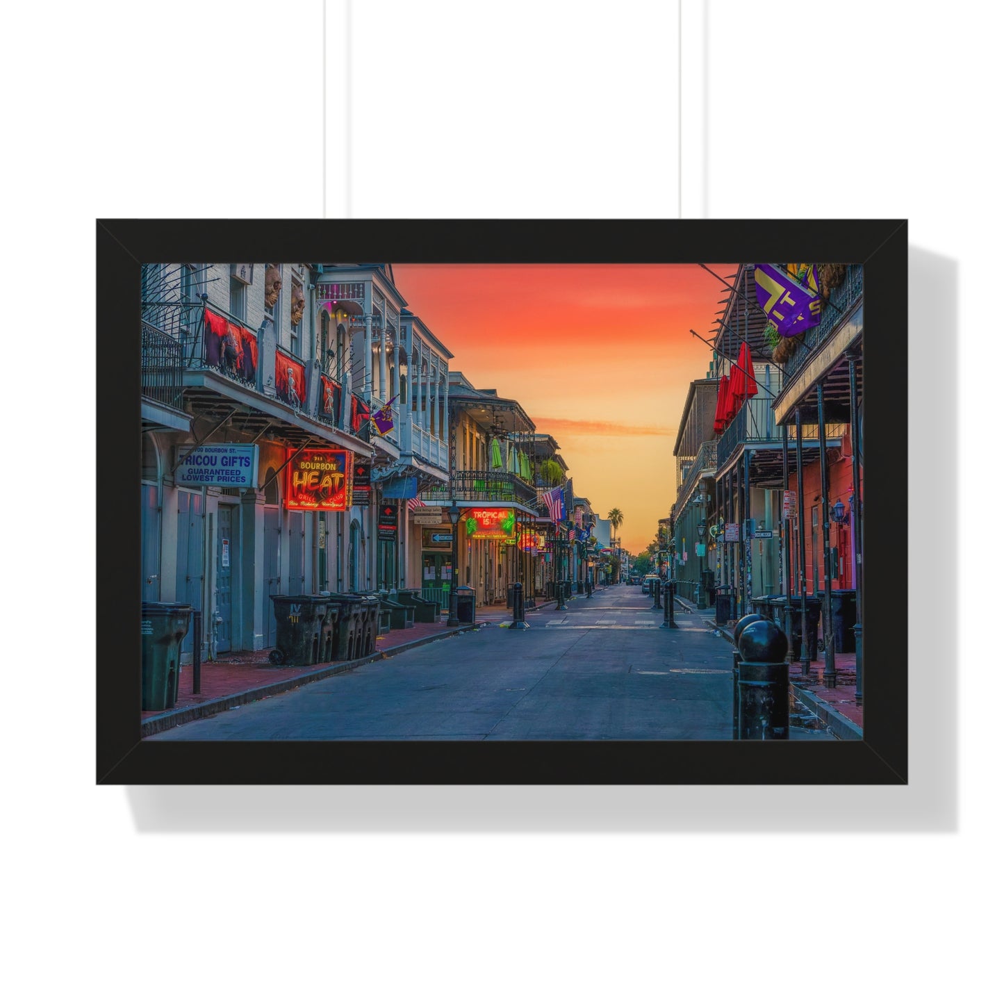 Bourbon Street Framed Horizontal Poster