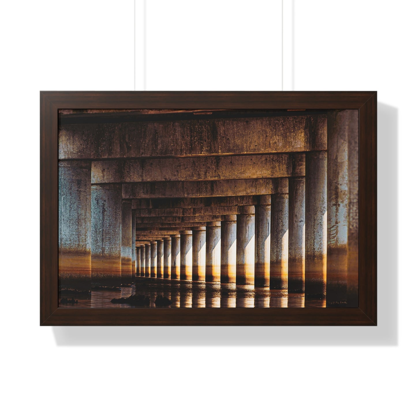 "Under the Bridge" Framed Horizontal Poster