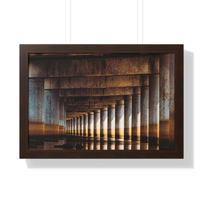 "Under the Bridge" Framed Horizontal Poster