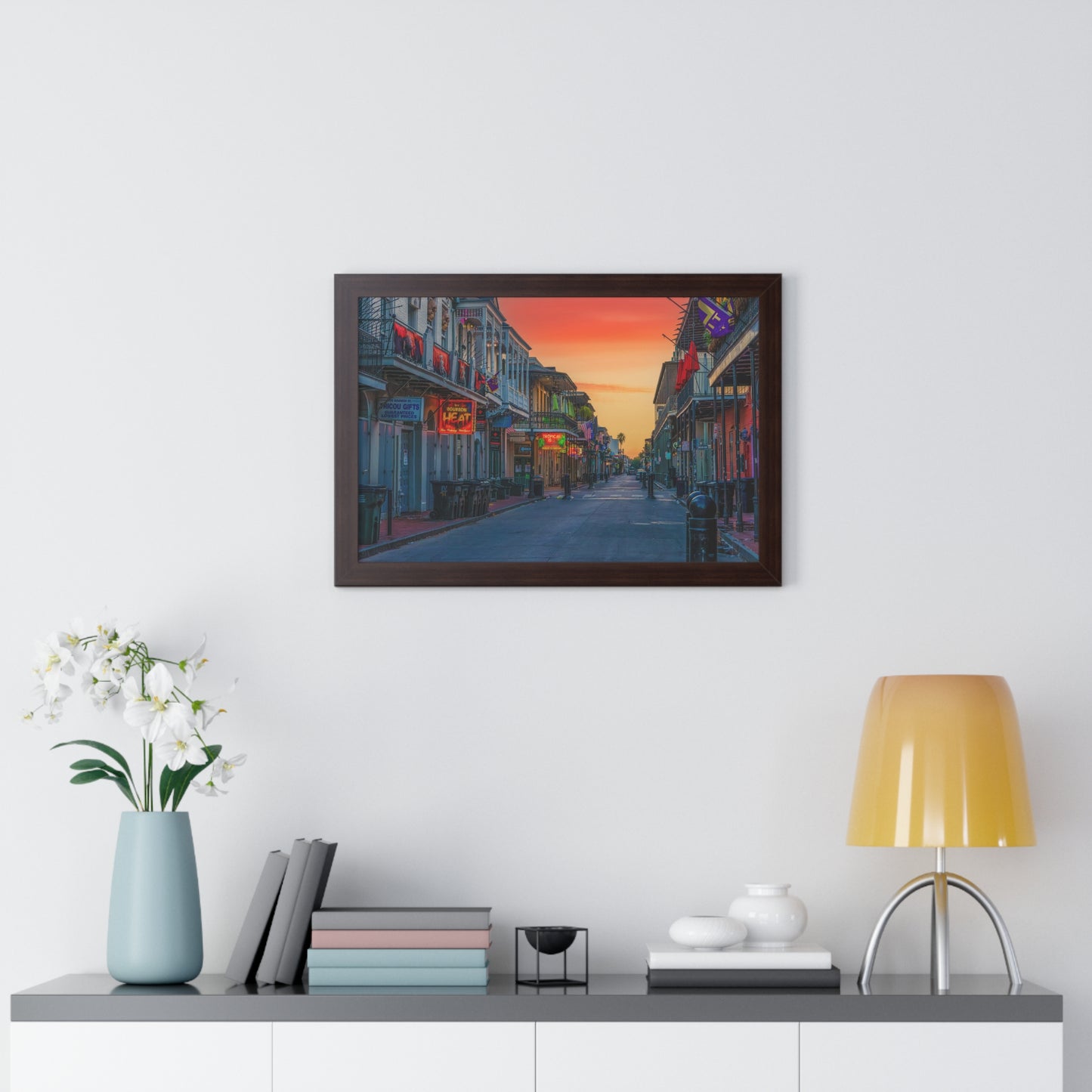 Bourbon Street Framed Horizontal Poster