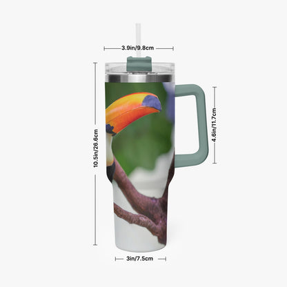 Tucan 40oz Car Tumbler Cup