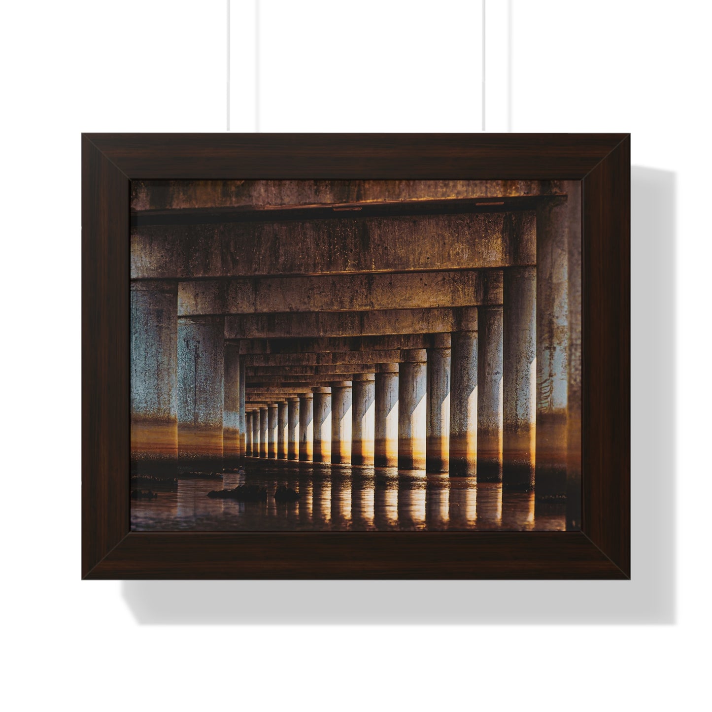 "Under the Bridge" Framed Horizontal Poster