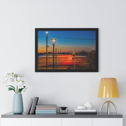 Street Car Framed Horizontal Poster