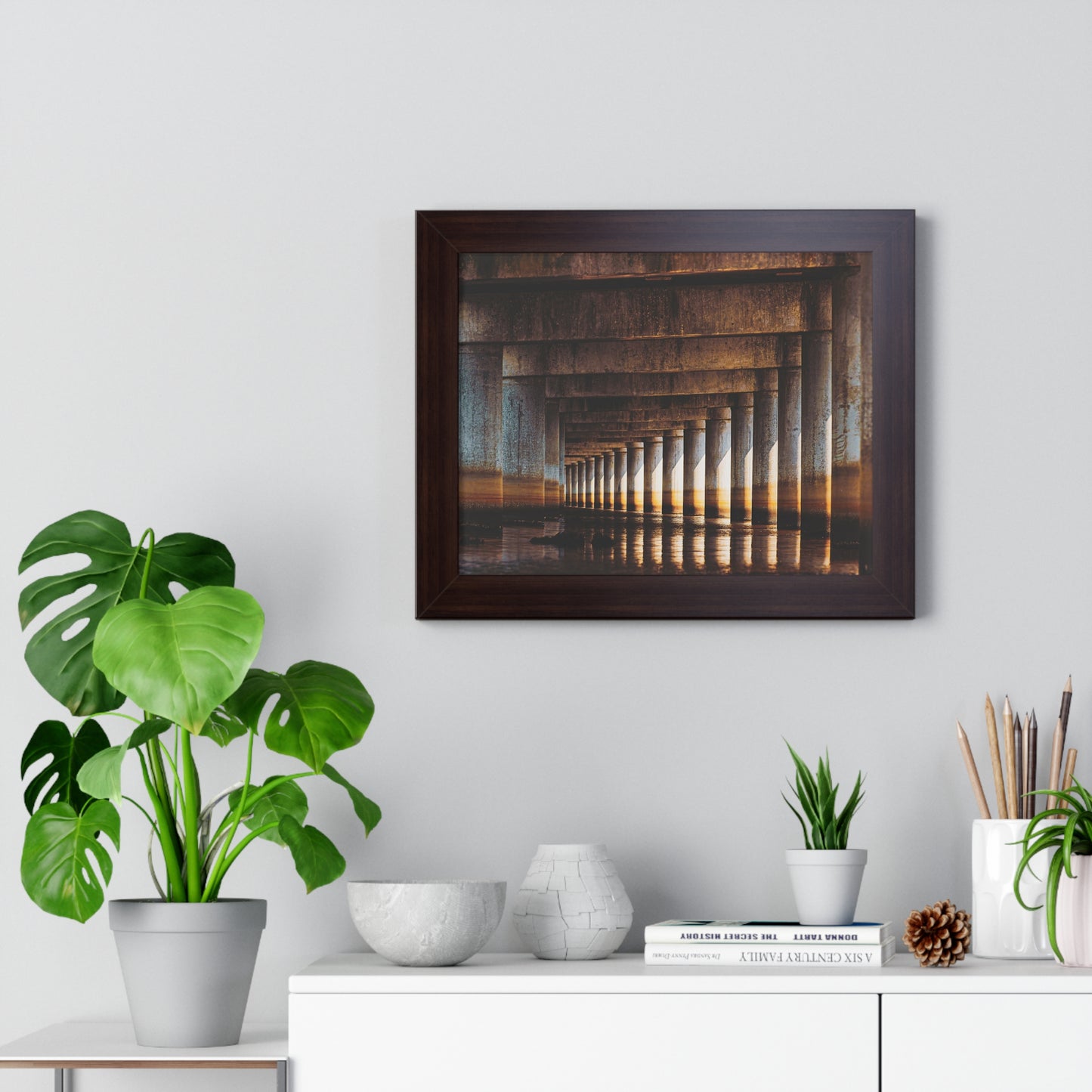 "Under the Bridge" Framed Horizontal Poster