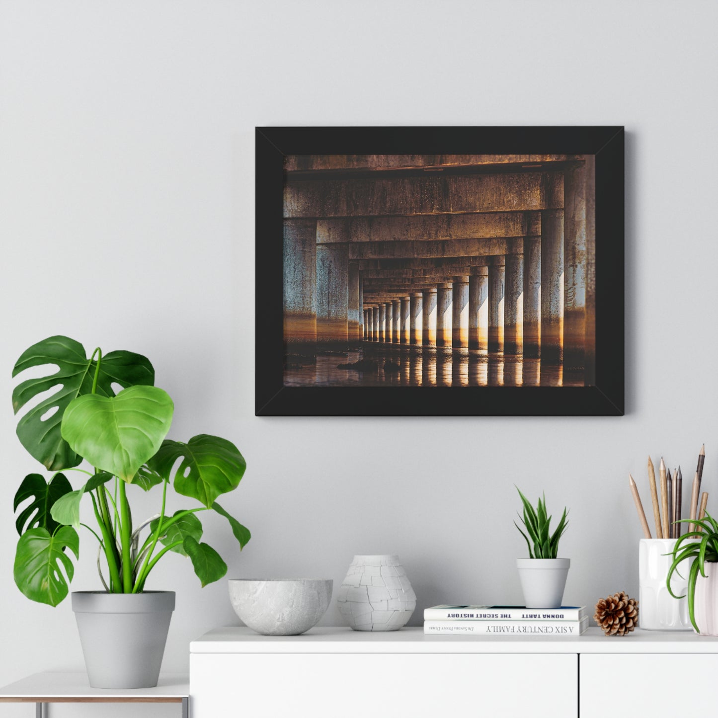 "Under the Bridge" Framed Horizontal Poster