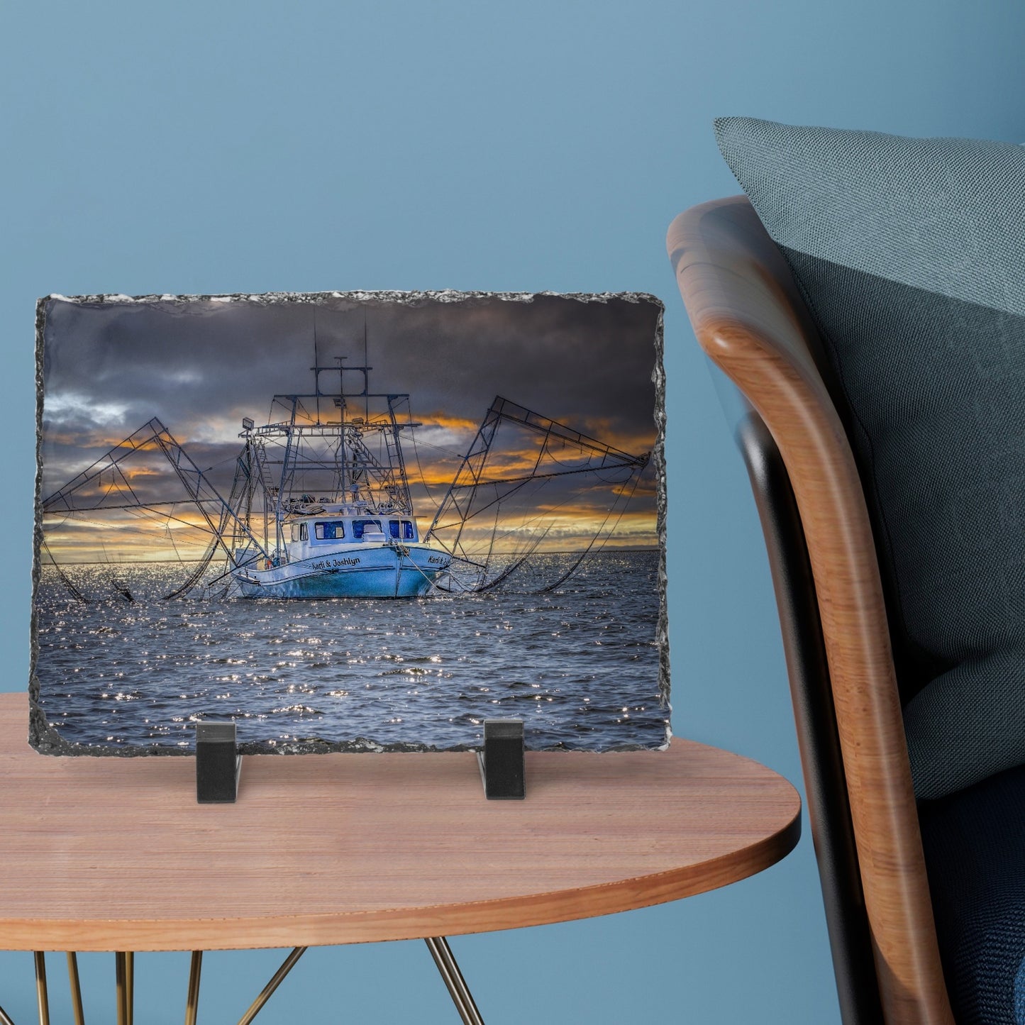 Shrimp Boat Rectangular Photo Slate