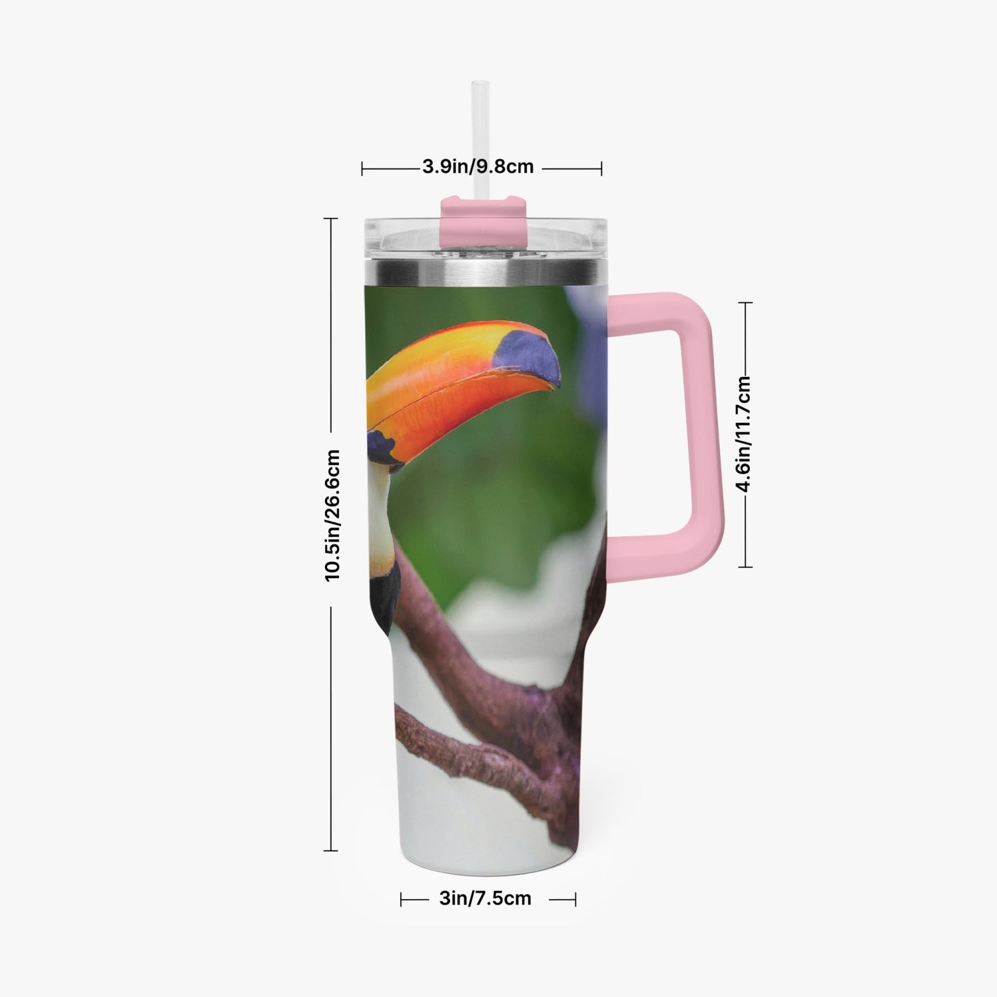 Tucan 40oz Car Tumbler Cup