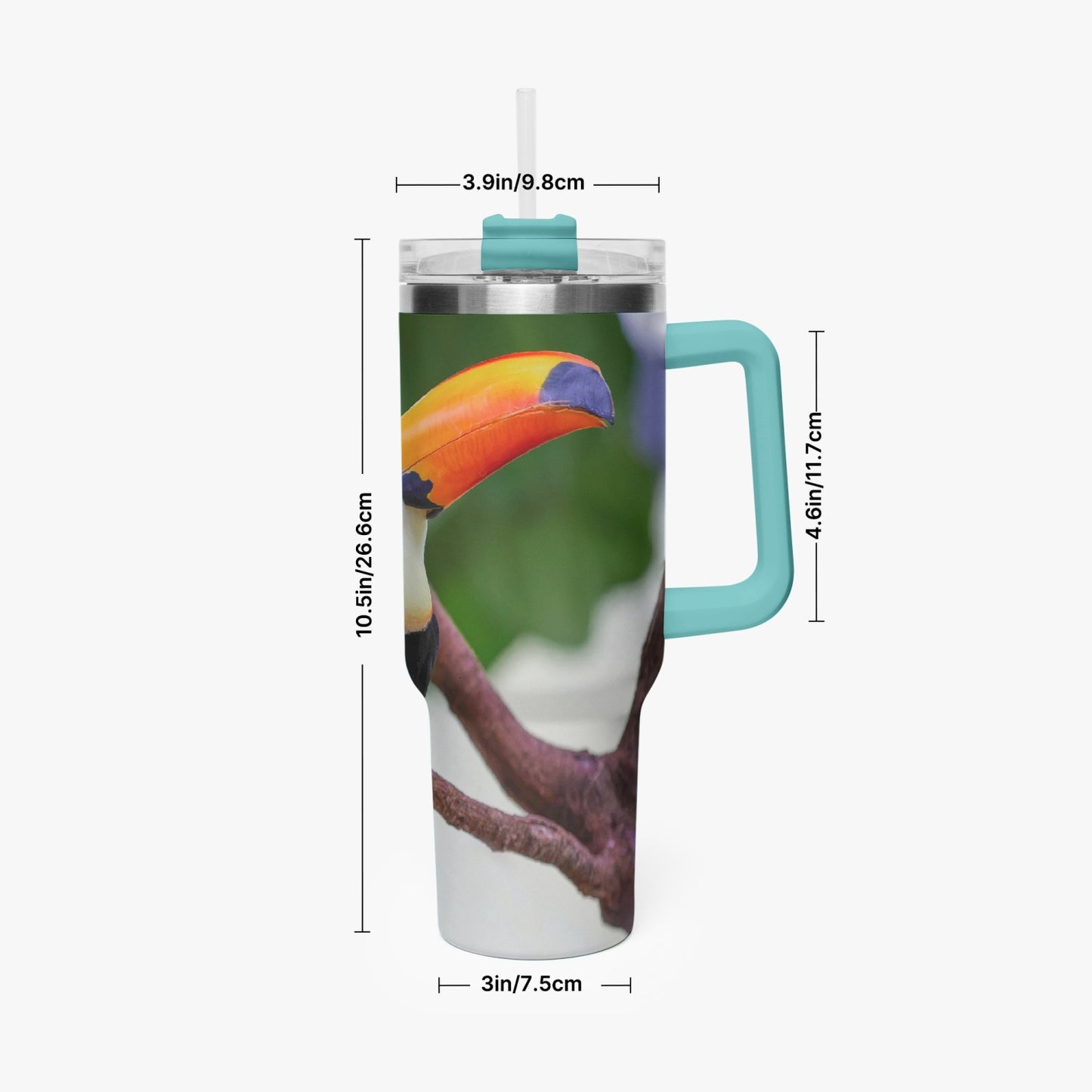 Tucan 40oz Car Tumbler Cup