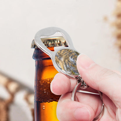 Tiger Bottle Opener Keychain