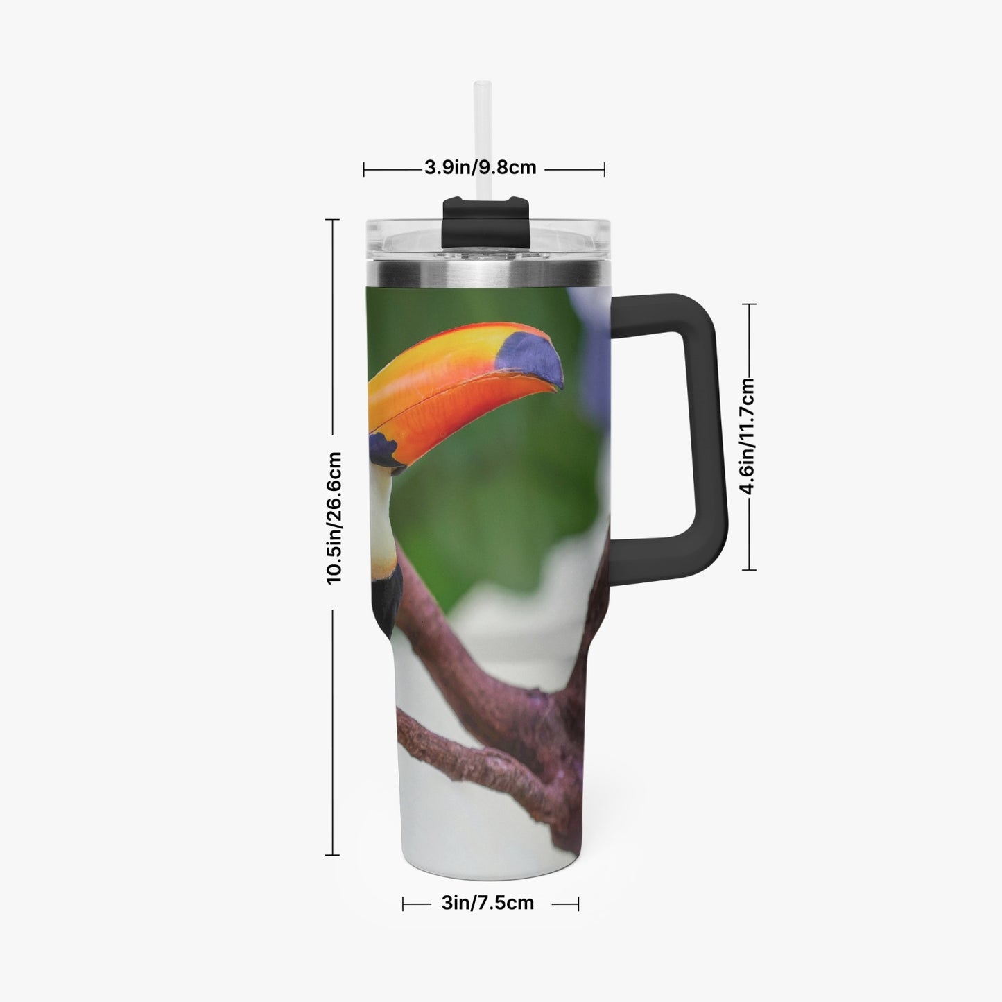 Tucan 40oz Car Tumbler Cup